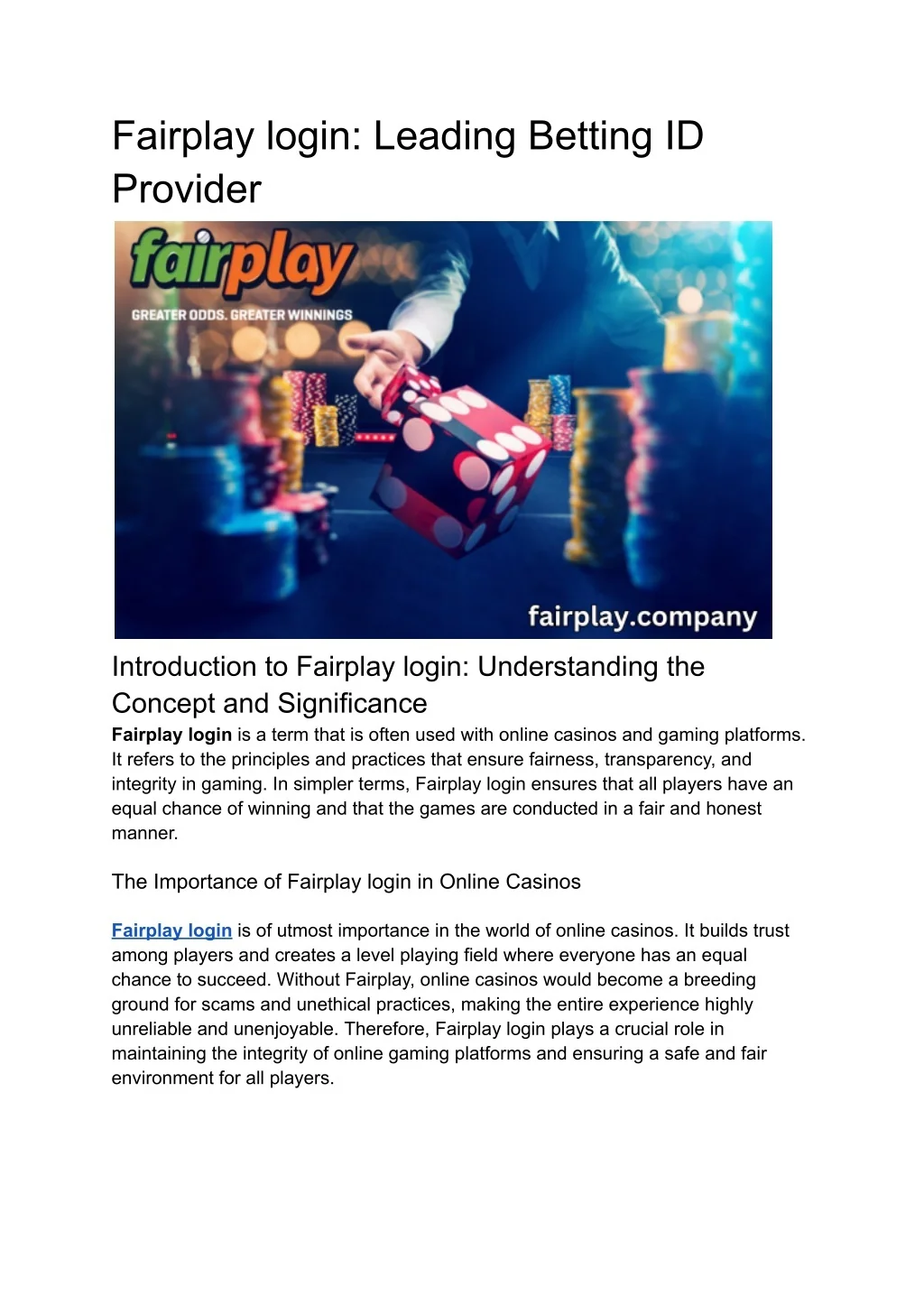 India's Premier Fair Enjoy Platform